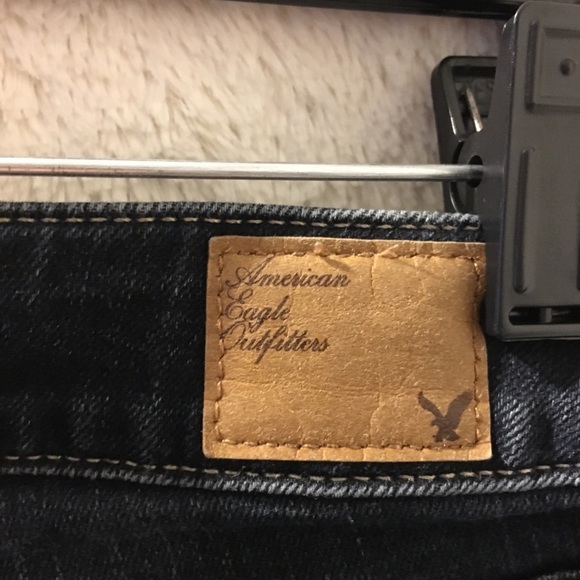 Dark blue/black American eagle jean shorts - Picture 7 of 8